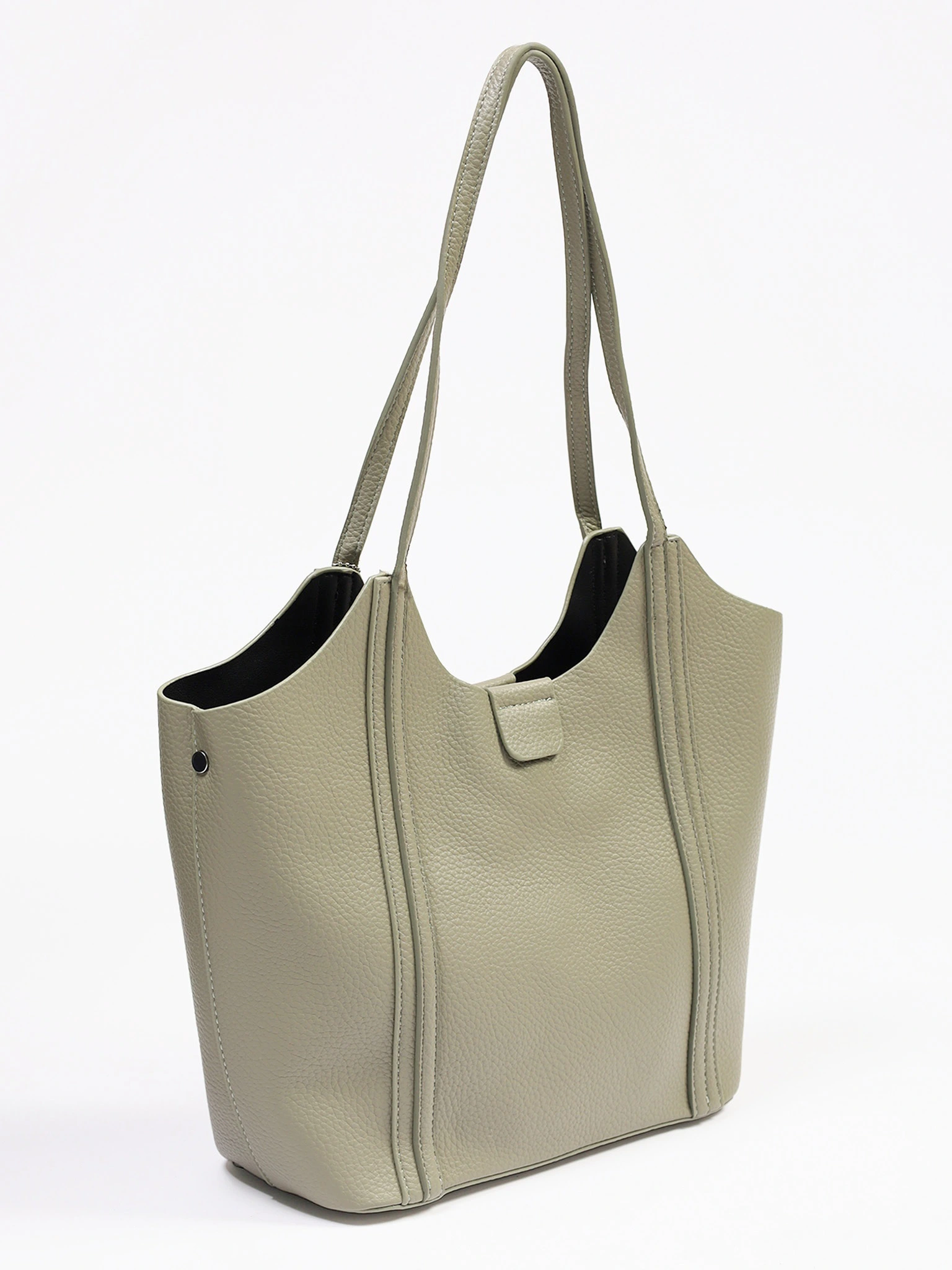 Сумка-тоут с плоскими ручками с брелком-медвежонок в ассортименте